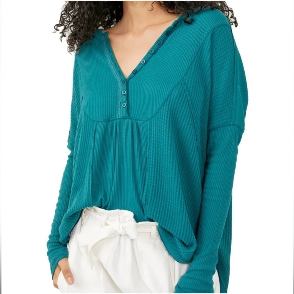 Free People Leo Henley Top - Size S